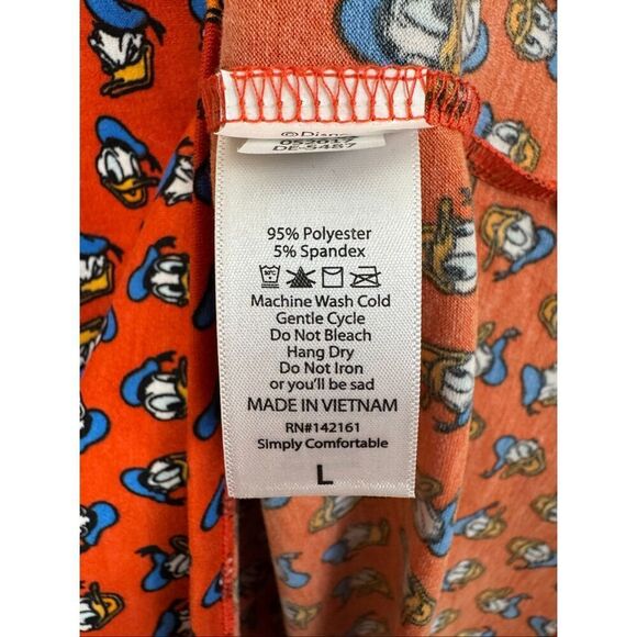 Lularoe Disney Irma Donald Duck - Size Large - Picture 5 of 7